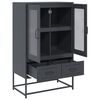 vidaXL Highboard Anthracite Cold-rolled steel Highboard Rectangular