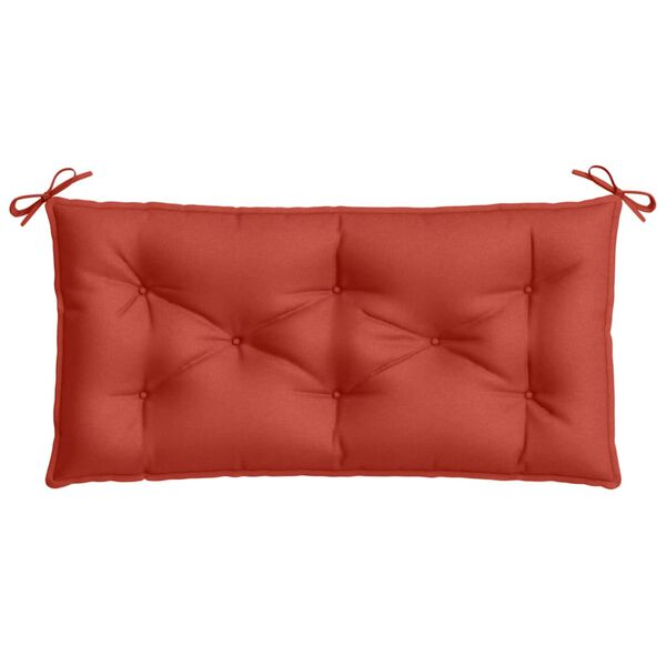 vidaXL Garden Bench Cushion Melange Red 100% Polyester