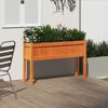 vidaXL Garden Planter Wax Brown Solid Pine Wood Medium