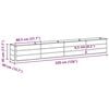 vidaXL Planter Green 125.98 x 15.75 x 17.72 in Steel