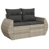 vidaXL Garden Sofa Set Light grey, Dark grey