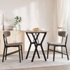 vidaXL Dining Table Natural wood and black
