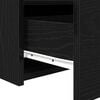 vidaXL Bedside Cabinet 2 pcs Black Oak 19.69 x 15.75 x 17.72 in