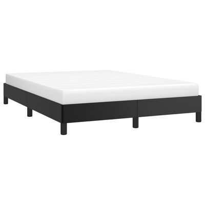 vidaXL Bed Frame Black 59.8"x79.9" Queen Faux Leather