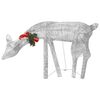 vidaXL Christmas Reindeer Set of 6 Silver Fabric Large