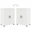 vidaXL Bathroom Cabinet with Storage White 23.62 x 13.78 x 31.50 in