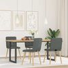 vidaXL Dining Chair Set of 4 Dark Gray