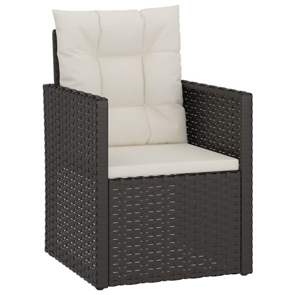 vidaXL Outdoor Lounge Set Black