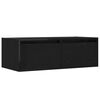 vidaXL TV Cabinet Black Oak Engineered wood 29.5 x 14.0 x 9.8 in