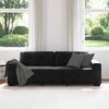 vidaXL Sofa 3 pcs Light Grey Linen-blend Fabric
