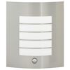 vidaXL Outdoor Wall Light Silver 23.5 x 9 x 26 cm