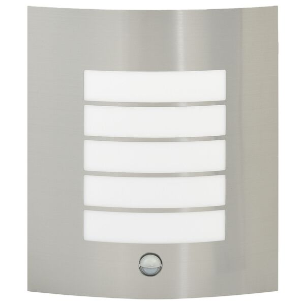 vidaXL Outdoor Wall Light Silver 23.5 x 9 x 26 cm