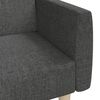 vidaXL Sofa Bed Dark Grey Fabric (100% polyester), Wood, Foam 2-Seater