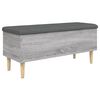 vidaXL Storage Bench Grey Sonoma