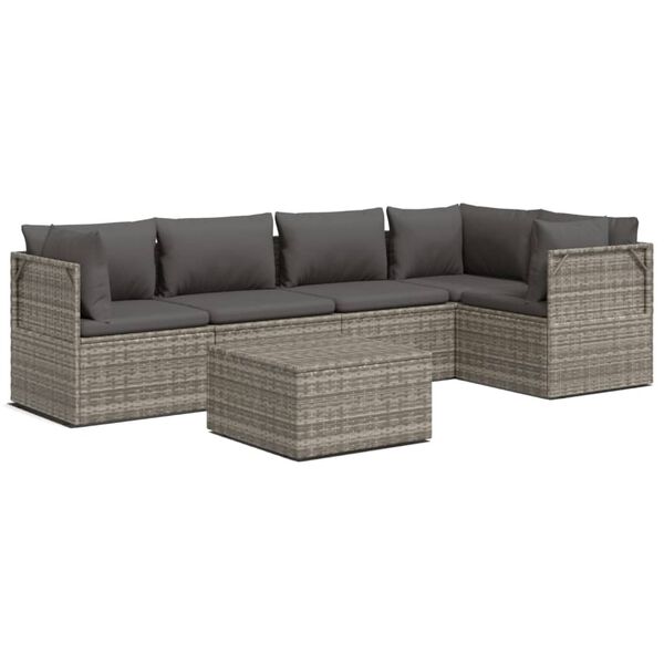 vidaXL Garden Lounge Set Grey