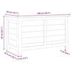 vidaXL Cushion Box Brown Solid fir wood 39.4x19.7x22.0 in Cushion Box