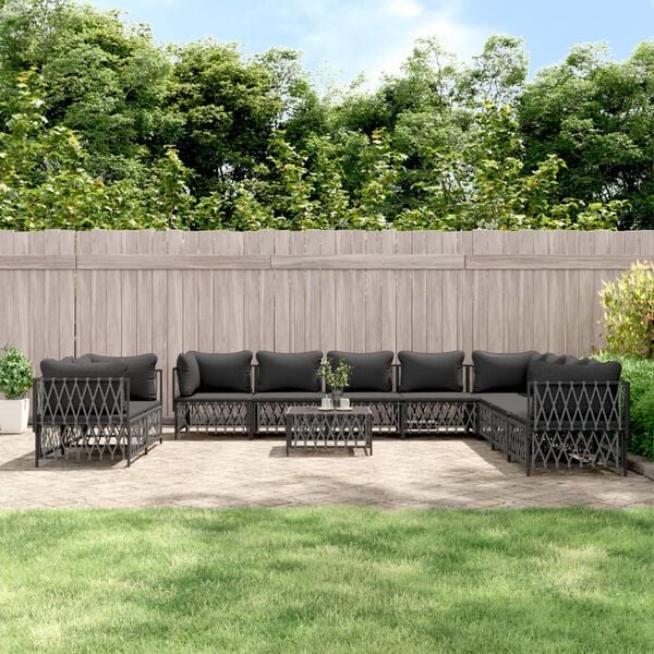 vidaXL Garden Lounge Set Anthracite