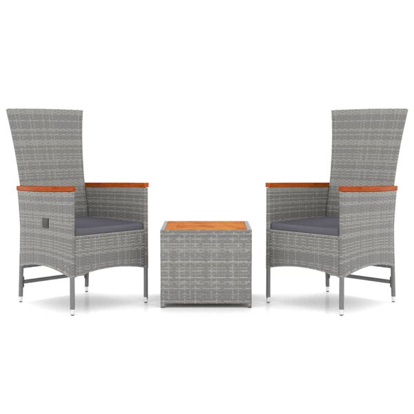 vidaXL Garden Lounge Set Grey, Dark Grey