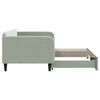 vidaXL Daybed with Trundle without Mattress Light Gray 39.4"x74.8" Velvet