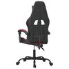 vidaXL Gaming Chair Black and Wine Red Faux Leather