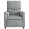 vidaXL Massage Recliner Chair Light grey Fabric, Metal, Plywood, Foam