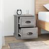 vidaXL Bedside Cabinet Grey Sonoma Engineered Wood Small Bedside Cabinet