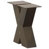 vidaXL Coffee Table Legs X-Shaped 2 pcs Natural Steel 15.7x(11.8-12.2)" Steel