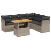 vidaXL Garden Sofa Set Gray