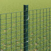 vidaXL Fence with Post Green 3.94 x 82.02 ft Steel and PVC