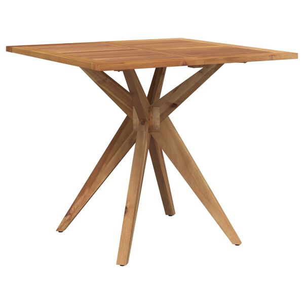 vidaXL Garden Table Brown Solid Acacia wood 33.5x33.5x29.5 in