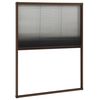 vidaXL Window Screen Brown frame with black mesh
