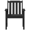 vidaXL Garden Chair 4 pcs Black 65.5 x 59 x 88 cm Polyethylene