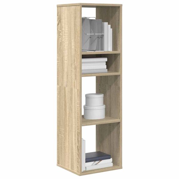 vidaXL Book Cabinet Sonoma Oak Engineered Wood Tall Book Cabinet