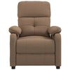 vidaXL Massage Chair Brown Polyester, Metal, Solid Wood Compact