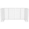 vidaXL Gabion Triple Wheelie Bin Surround Steel 98.4"x39.4"x47.2"