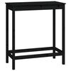 vidaXL Bar Set Black Solid pine wood Medium Durable Bar Set