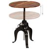 vidaXL Bar Table Multicolor top, Black frame