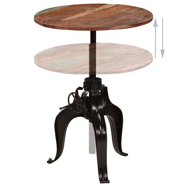 vidaXL Bar Table Multicolor top, Black frame