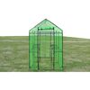 vidaXL Greenhouse Green Powder-coated steel, PVC XL Lightweight