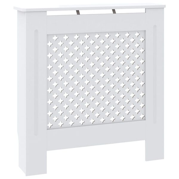 vidaXL MDF Radiator Cover White 30.7"