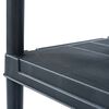 vidaXL Storage Shelf Rack Black 220.5 lb 23.6"x11.8"x54.3" Plastic