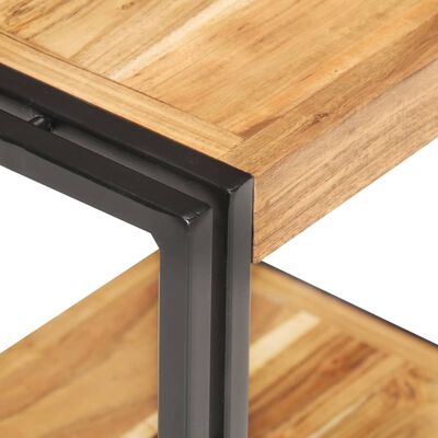 vidaXL Side Table 15.7"x11.8"x15.7" Solid Acacia Wood
