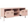 vidaXL TV Cabinet Pink Cold-rolled steel Adjustable Feet TV Cabinet
