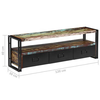 vidaXL TV Stand Solid Wood Reclaimed 47.2"x11.8"x15.7"