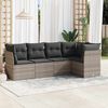 vidaXL Garden Sofa Set Light Grey