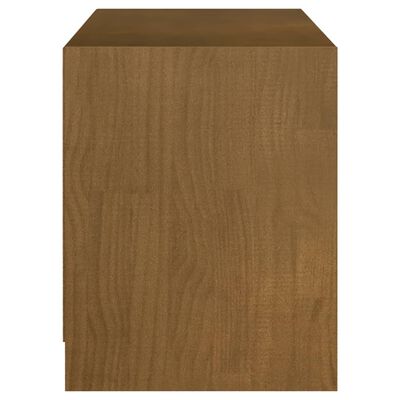 vidaXL TV Stand Honey Brown 40.9"x13"x16.1" Solid Wood Pine