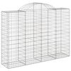 vidaXL Gabion Basket Set of 11 Silver Galvanized Iron 78.7x19.7x63.0 in