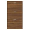 vidaXL Shoe Cabinet Brown Oak Engineered wood Standard Shoe Cabinet