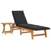 vidaXL Garden Lounge Set Black and brown PE rattan Standard