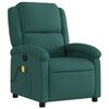 vidaXL Massage Recliner Chair Dark Green